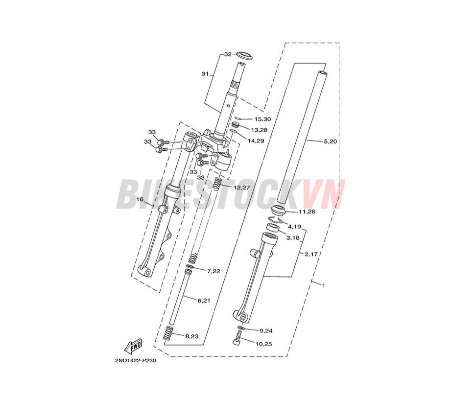 FIG-23_THÂN CỔ LÁI/GIẢM XÓC TRƯỚC