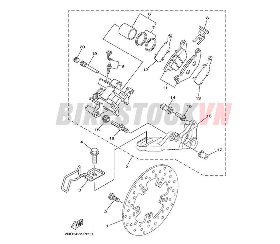 FIG-28_PHANH DẦU BÁNH SAU