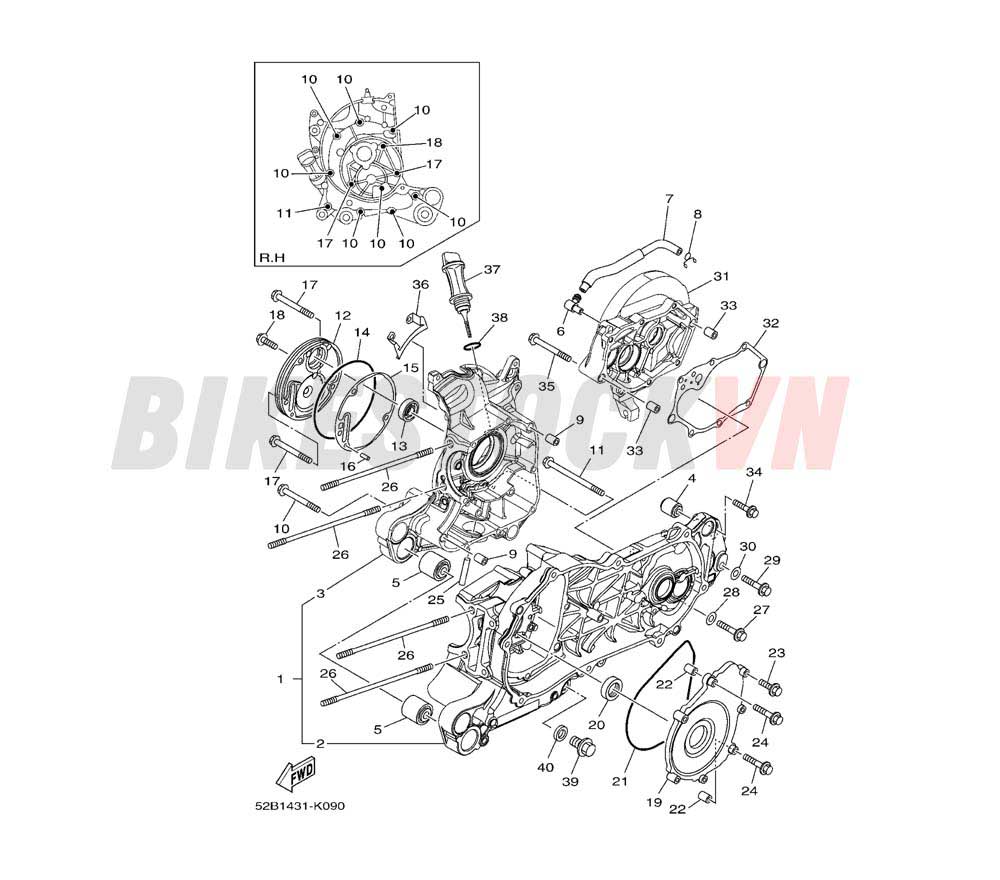 CRANKCASE (1WC3/4)