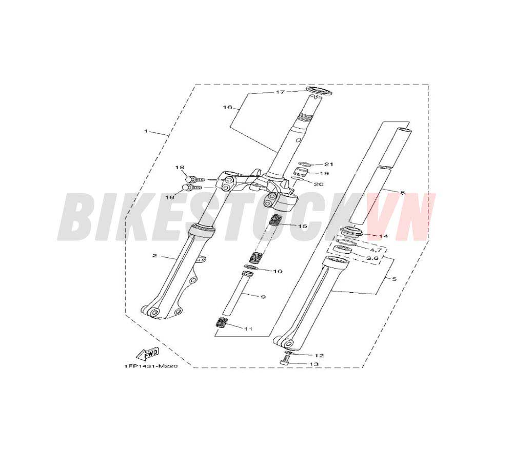 FRONT FORK FOR DISK BRAKE