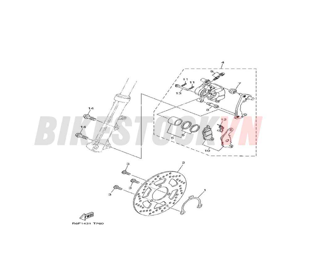 FRONT BRAKE CALIPER