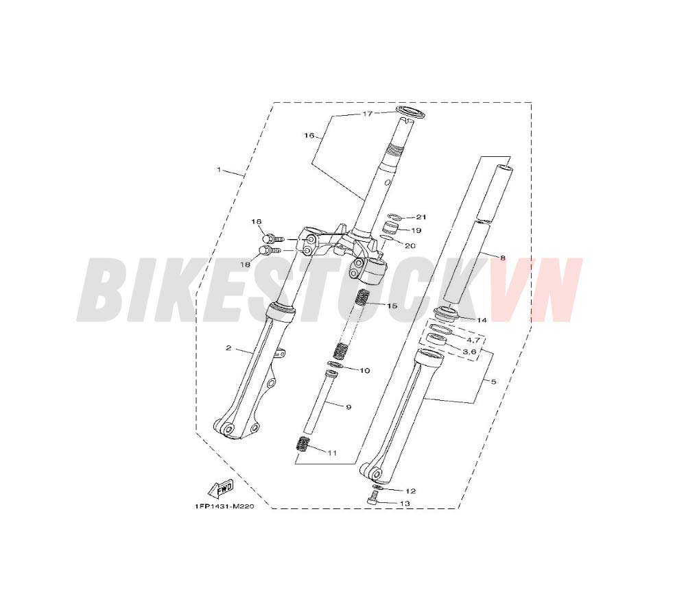 FRONT FORK FOR DISK BRAKE