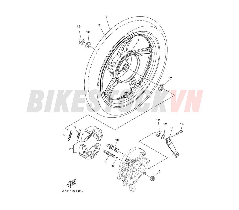 REAR WHEEL FOR CAST WHEEL (BB91)