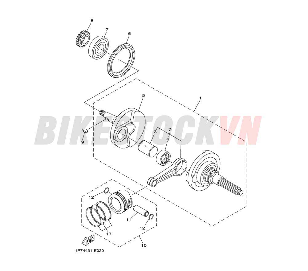 CRANKSHAFT & PISTON(4D04/05)