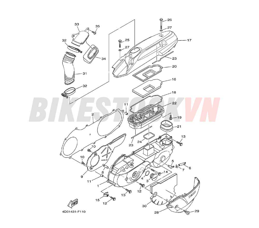 CRANKCASE COVER 1(4D04/05)