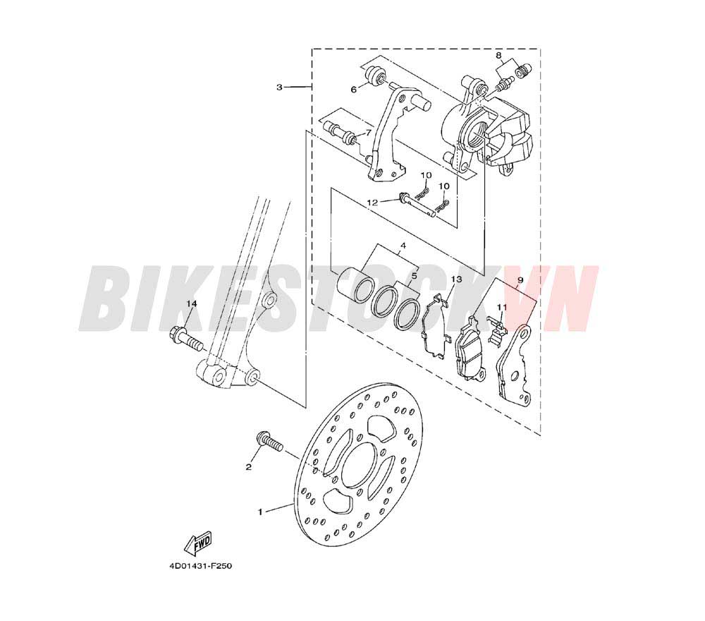 FRONT BRAKE CALIPER(4D04/05)