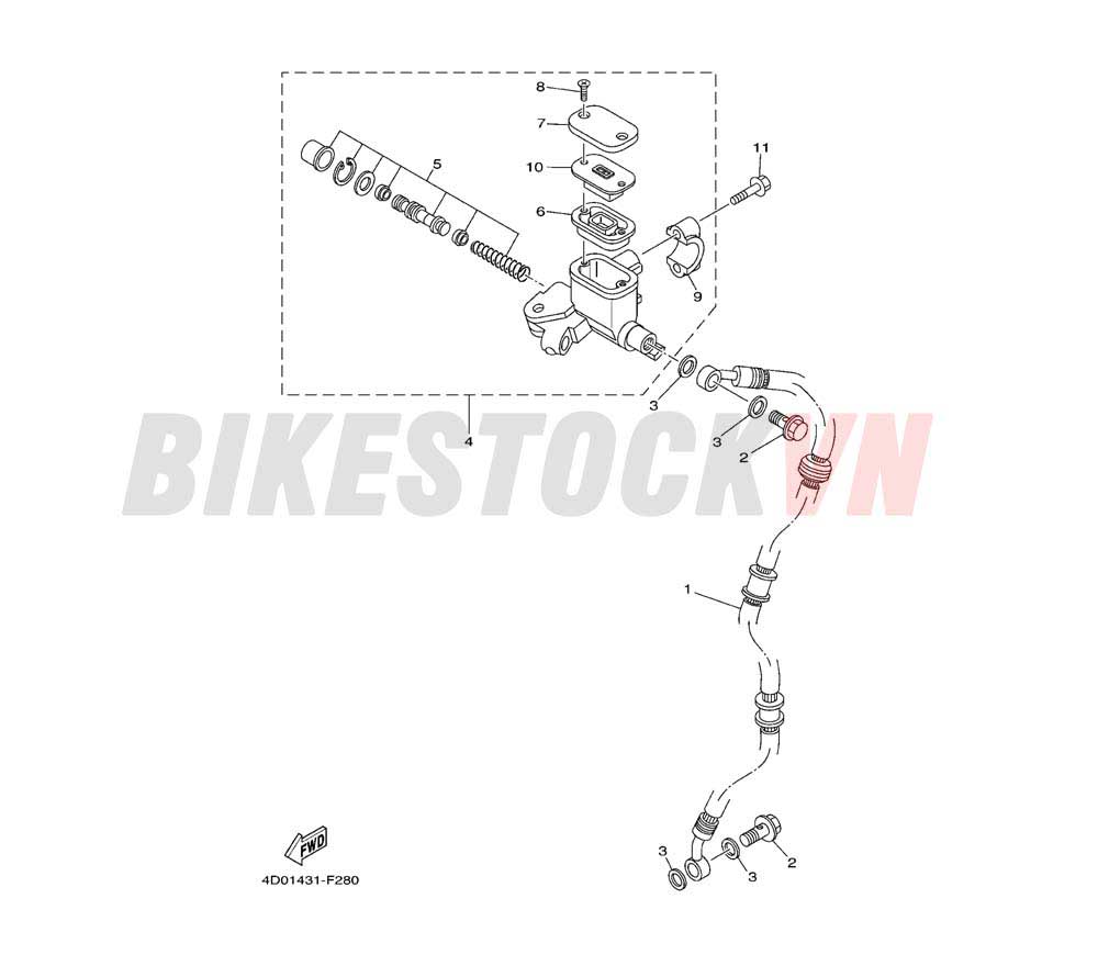 FRONT MASTER CYLINDER (4D04/05)