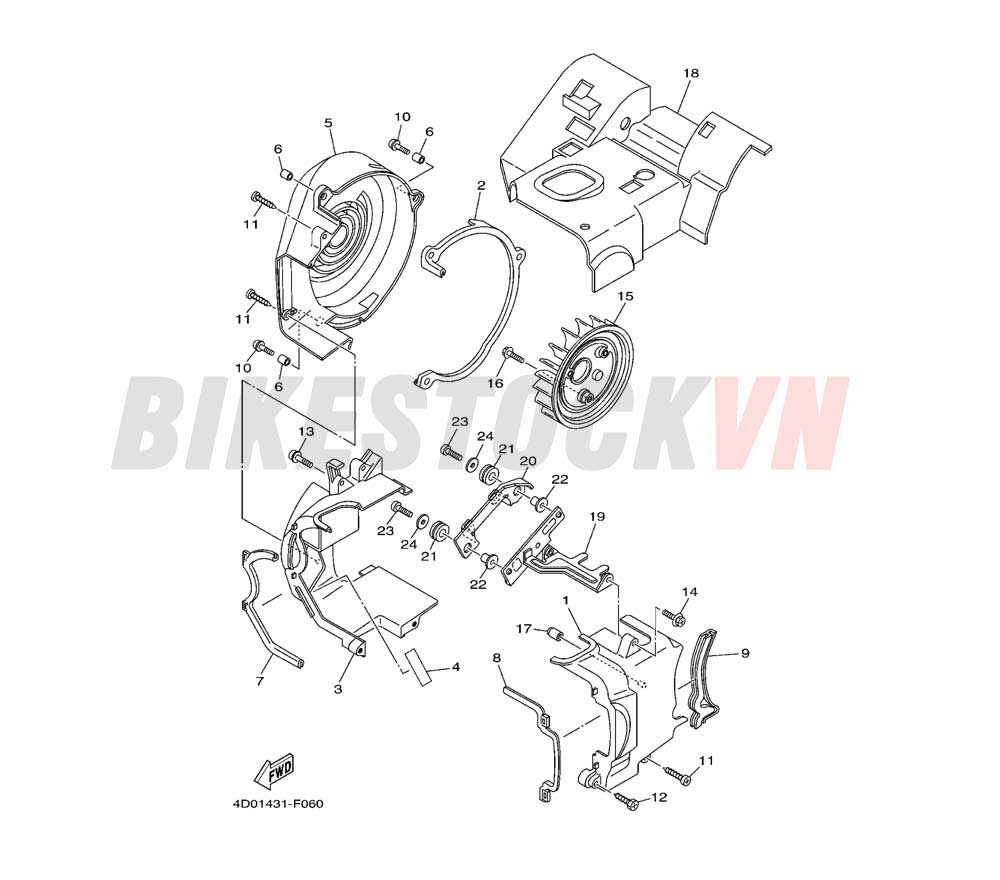 AIR SHROUD & FAN (20B4/5/6)