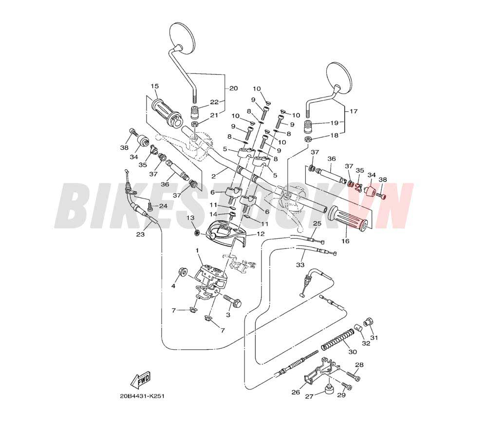 STEERING HANDLE & CABLE(20B4)