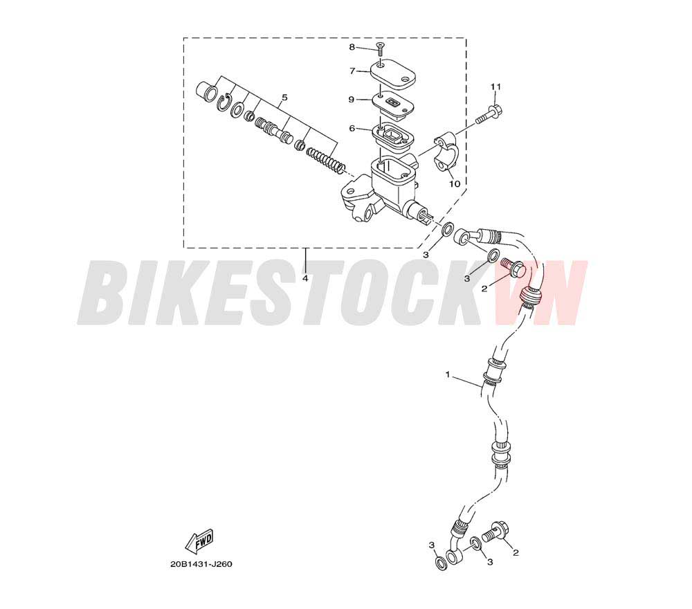 FRONT MASTER CYLINDER  (20B4/6)