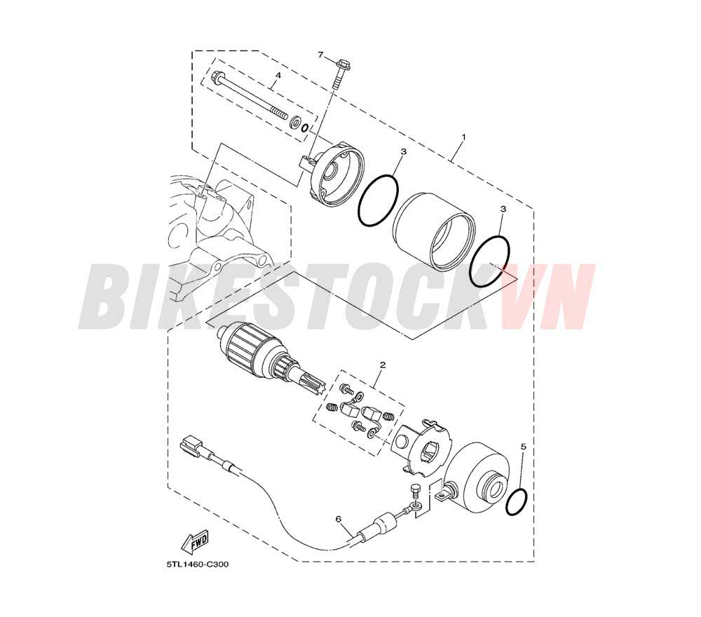 STARTING MOTOR (20B4/5/6)