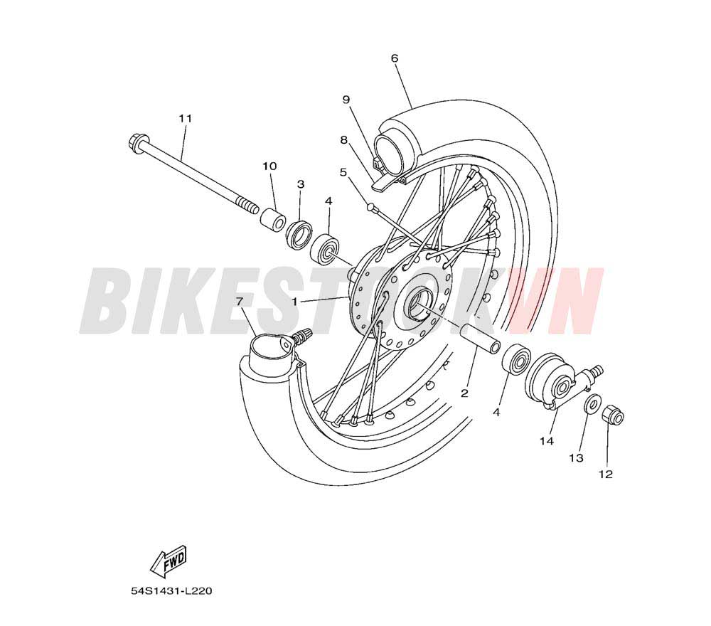 FRONT WHEEL FOR SPOKE WHEEL