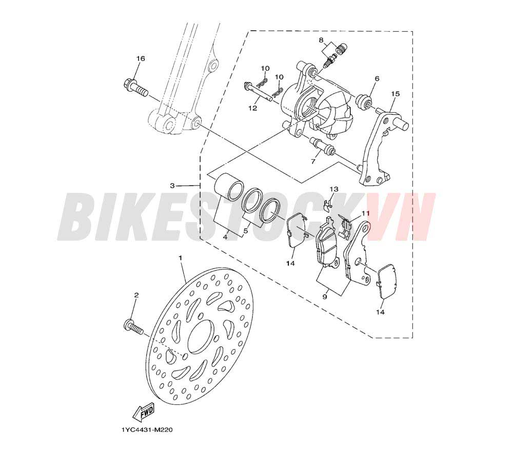 FRONT BRAKE CALIPER