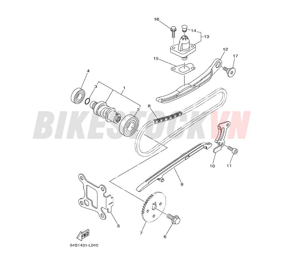 CAMSHAFT & CHAIN (1YC5/6/7)