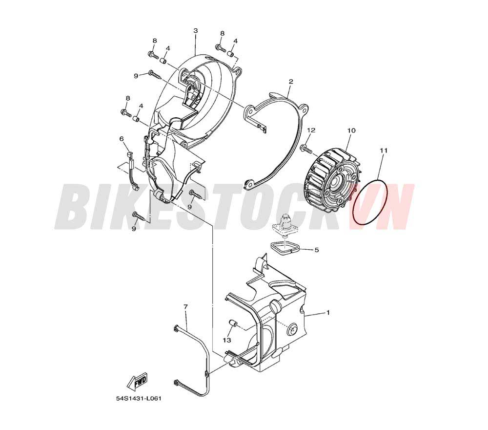 AIR SHROUD & FAN (1YC5/6/7)