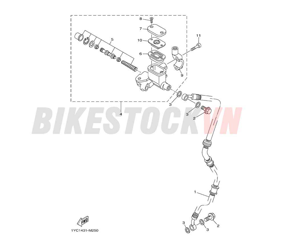 FRONT MASTER CYLINDER(1YC6)