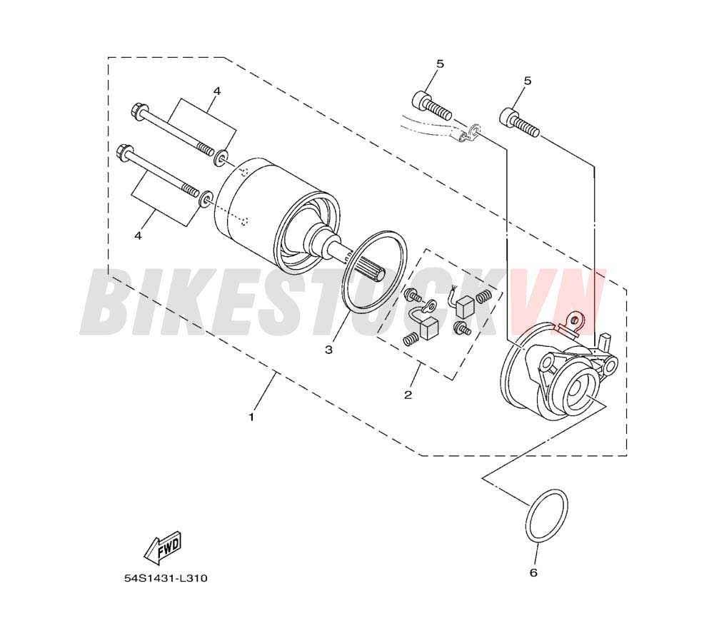 STARTING MOTOR  (1YC5/6/7)