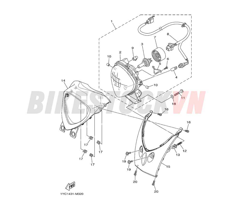 HEADLIGHT (1YC5)