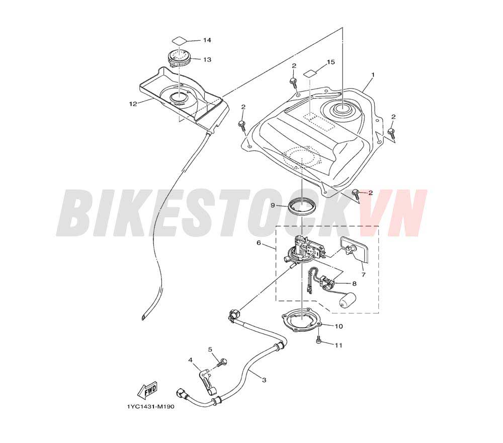 FUEL TANK (1YC1/2/3)