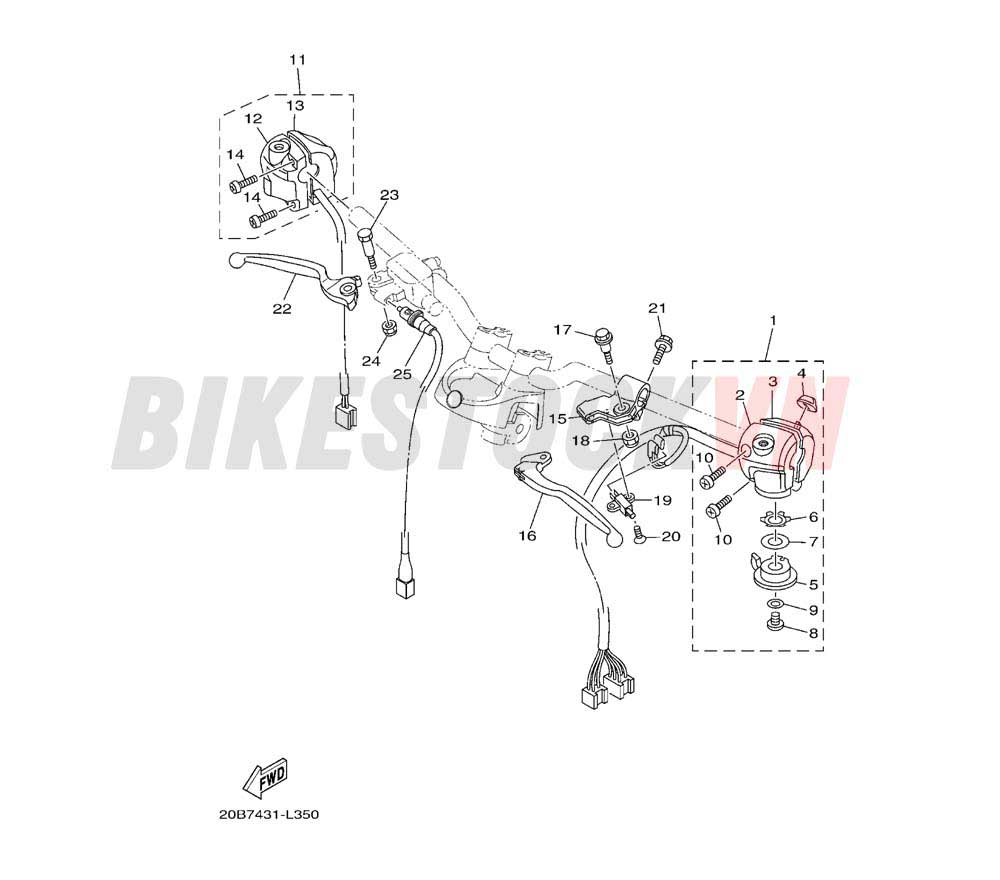 SWITCH & LEVER FOR DISK BRAKE (20B7)