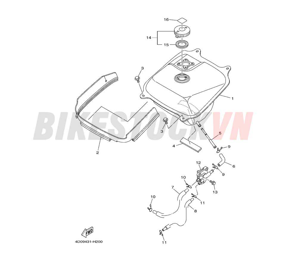 FUEL TANK (4D0A/0B/0C)