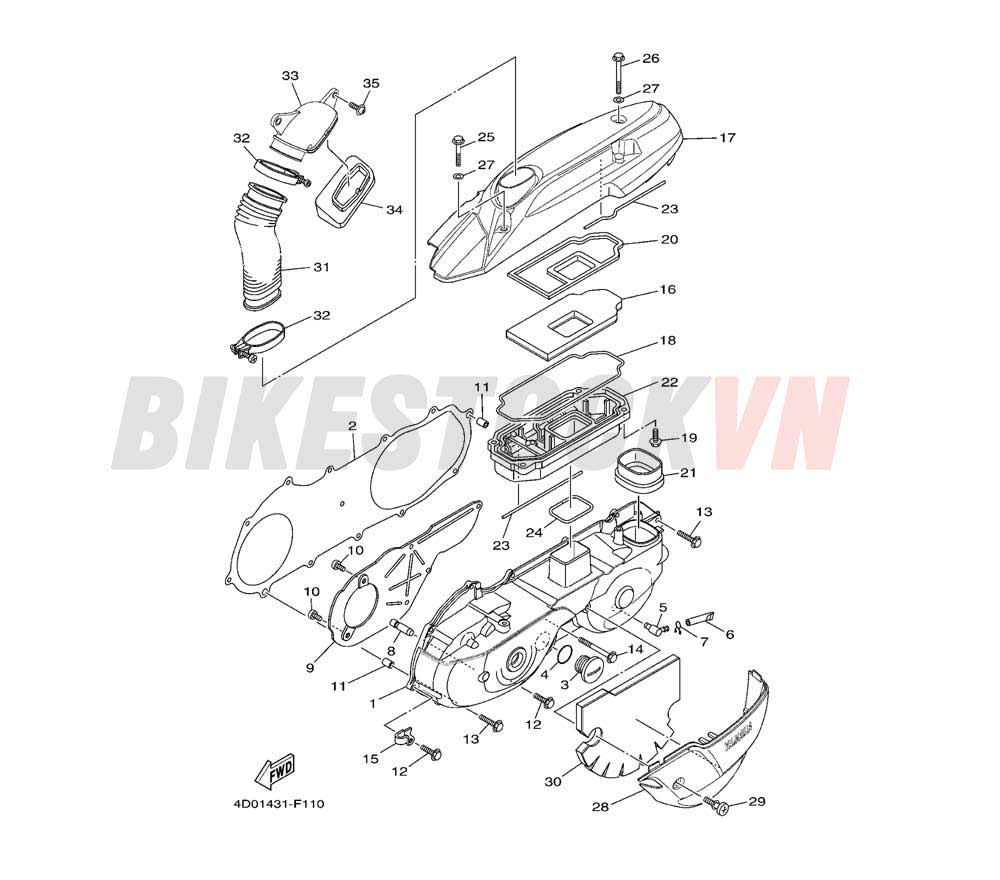 CRANKCASE COVER 1(4D06/07/08)