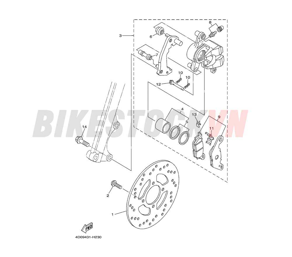 FRONT BRAKE CALIPER(20B1/B2/B3)