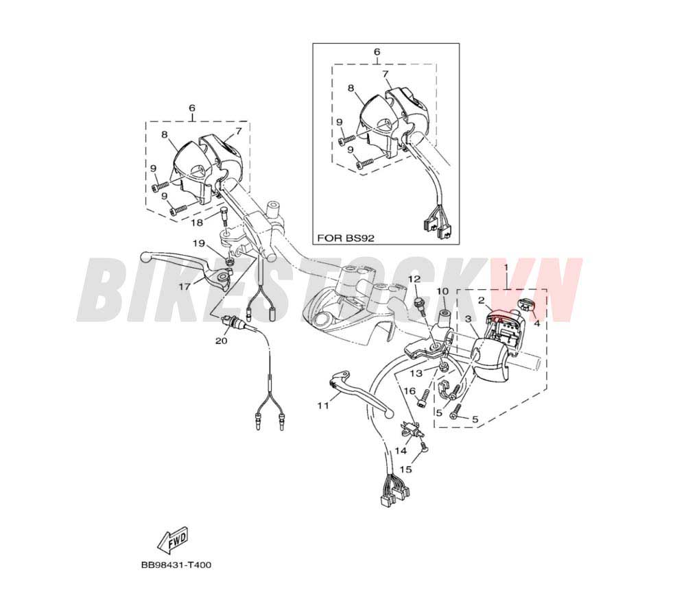 SWITCH & LEVER FOR DISK BRAKE