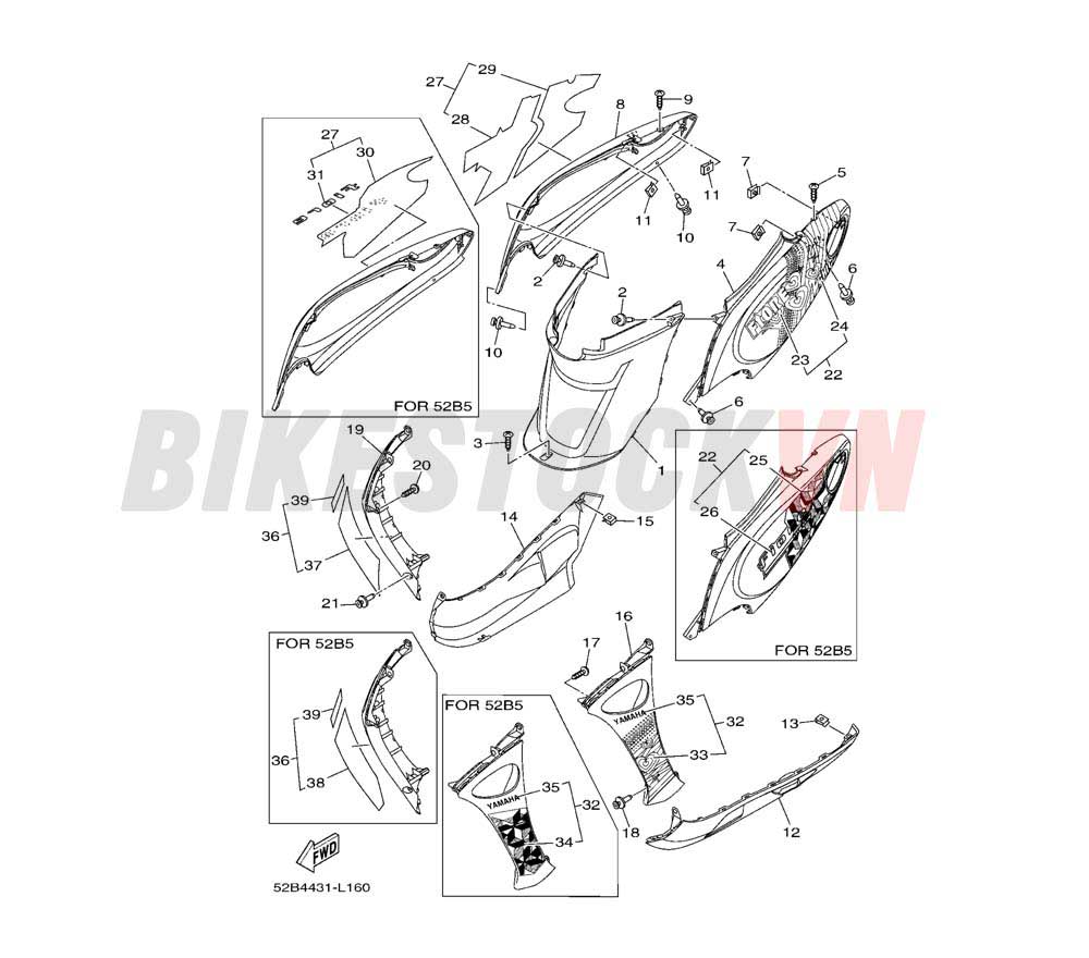 SIDE COVER(52B4)