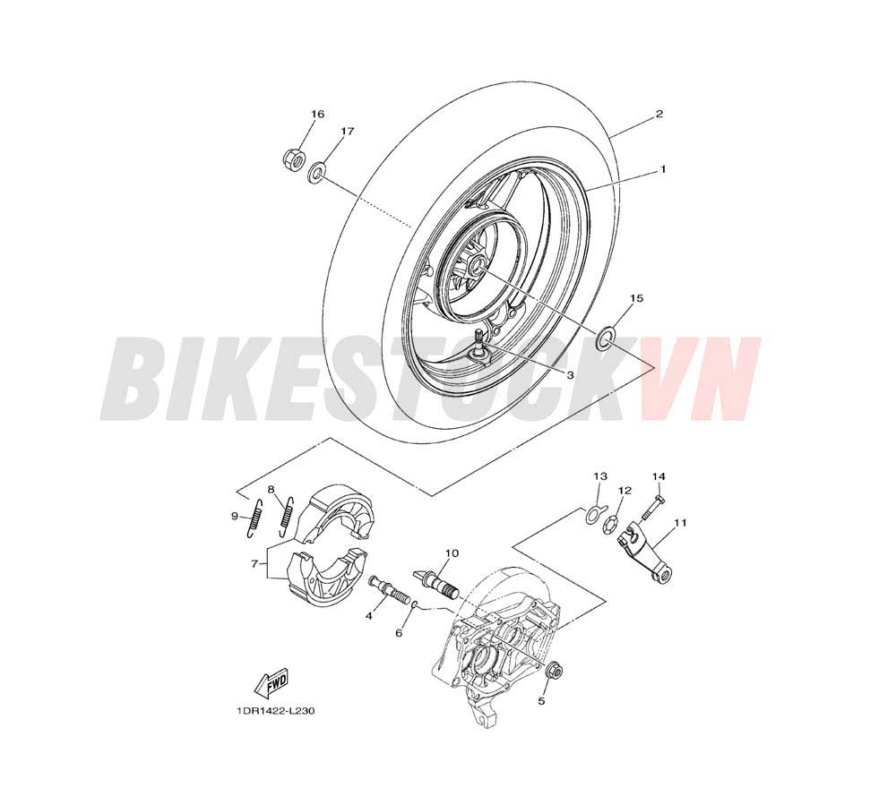 REAR WHEEL FOR CAST WHEEL(52B4)