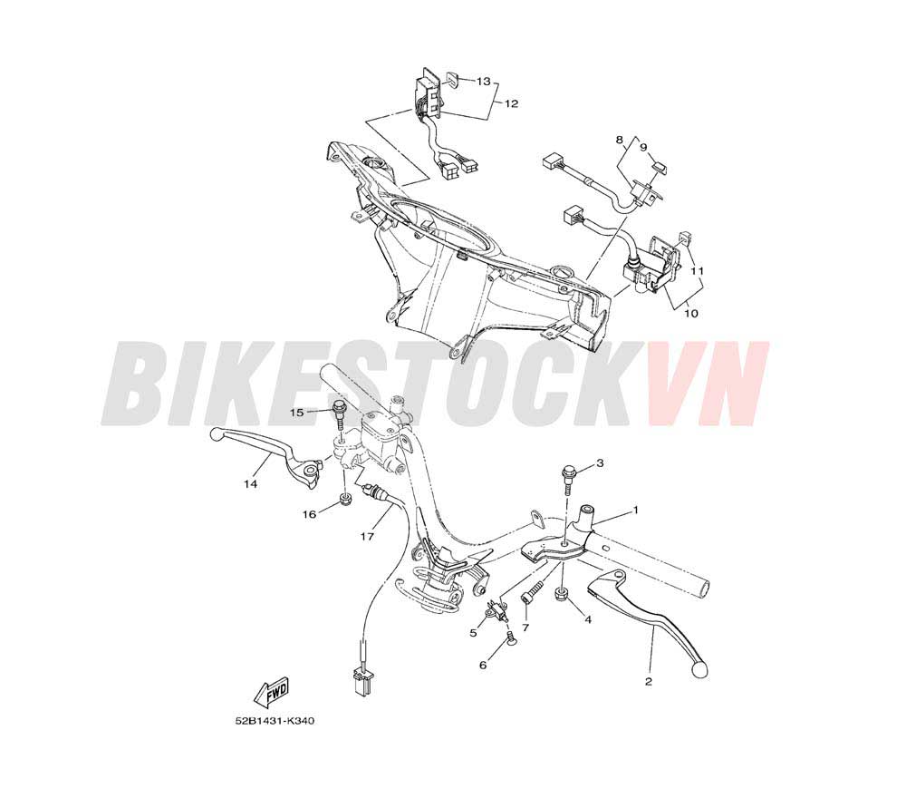 SWITCH & LEVER FOR DISK BRAKE (52B4/5)