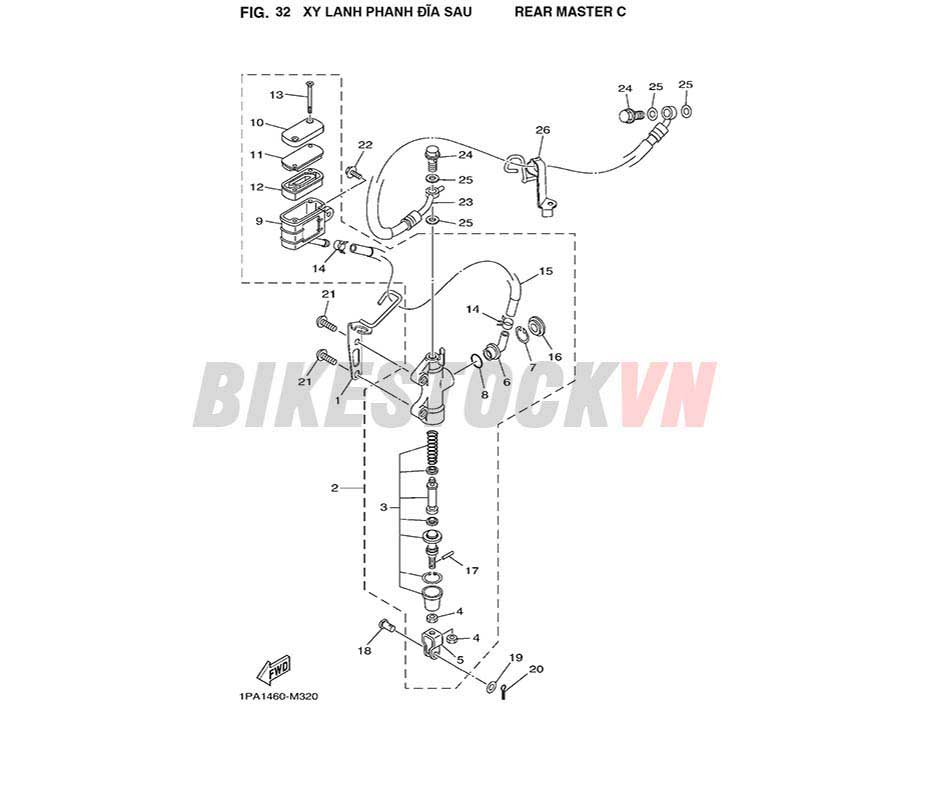 FIG-32_XY LANH PHANH ĐĨA SAU