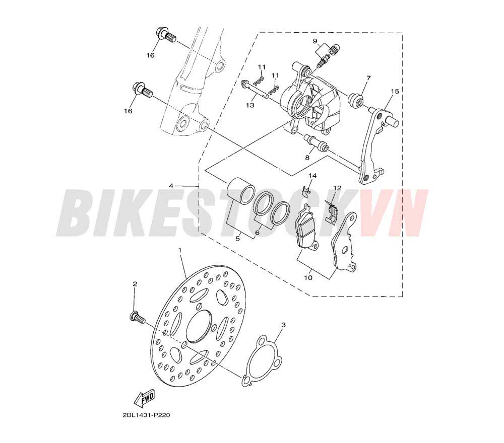 FRONT BRAKE CALIPER