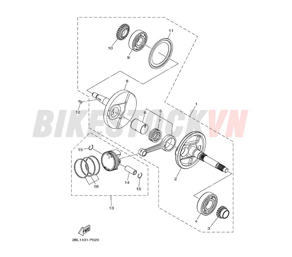 CRANKSHAFT & PISTON(2BL2/3)