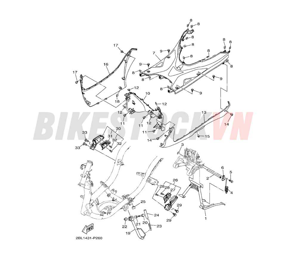 STAND & FOOTREST(2BL2)