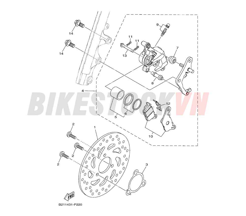 FRONT BRAKE CALIPER