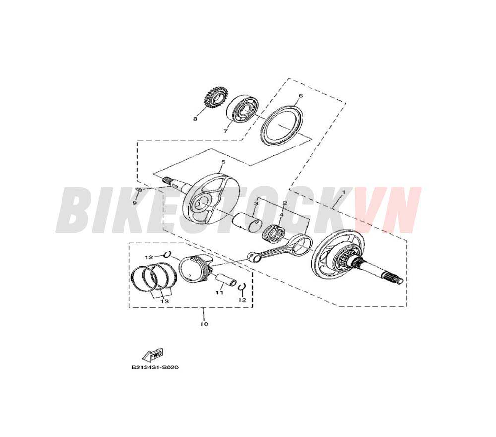 CRANKSHAFT & PISTON