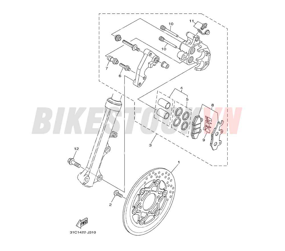 FRONT BRAKE CALIPER