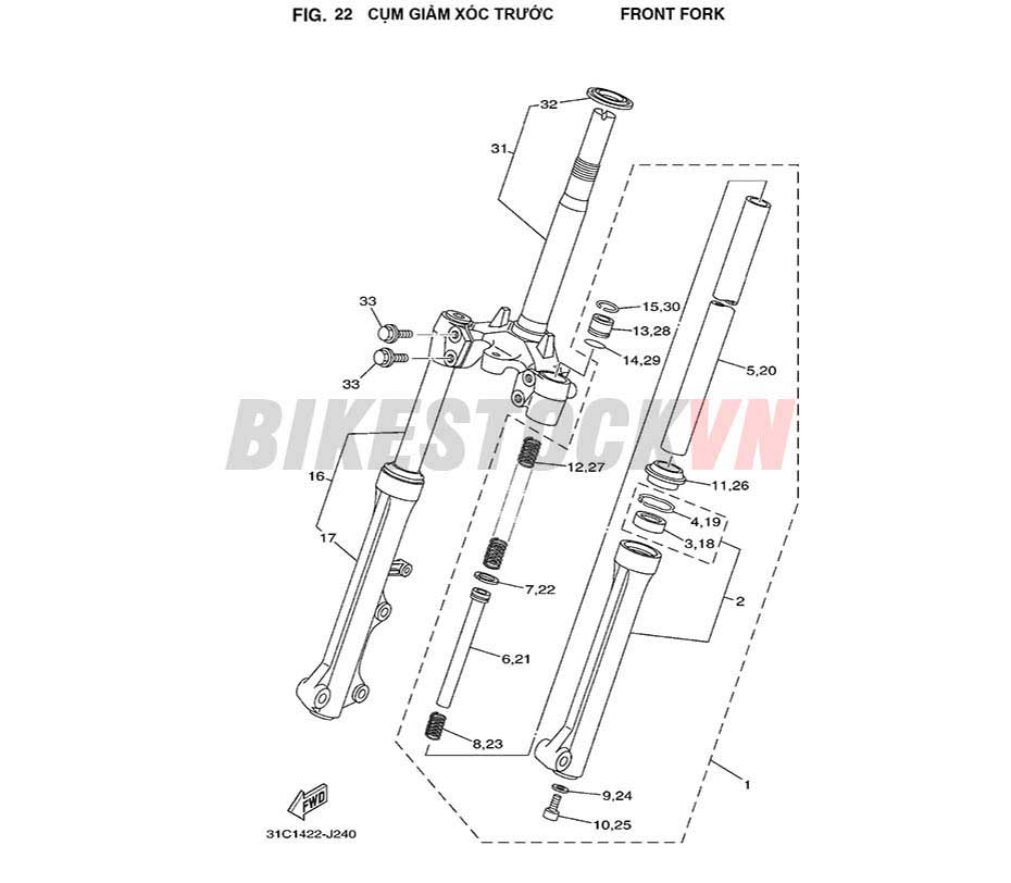 FIG-22_CỤM GIẢM XÓC TRƯỚC