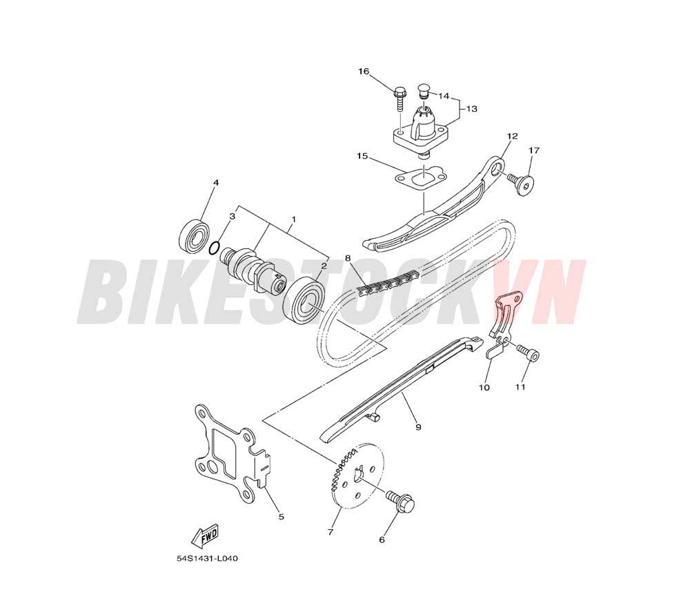 CAMSHAFT & CHAIN (54S1/2)