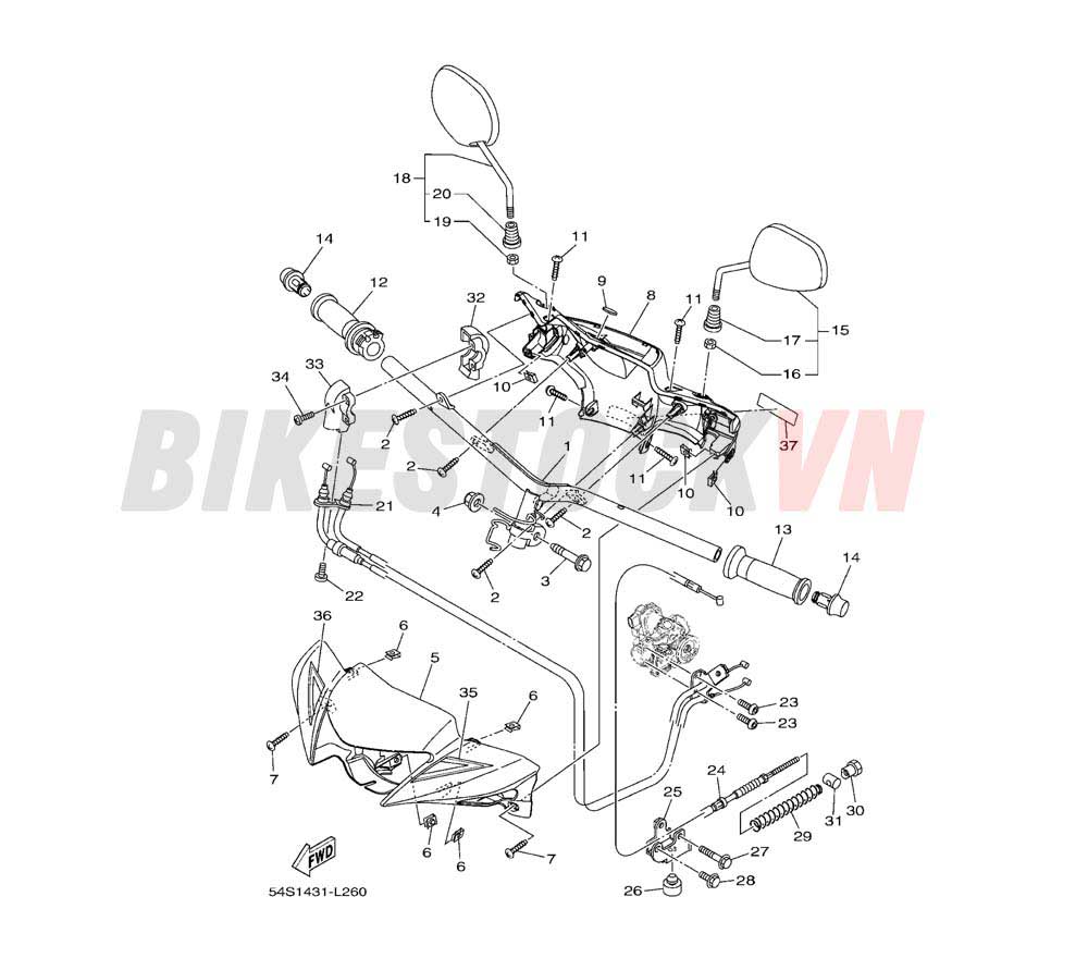 STEERING HANDLE & CABLE(54S1)