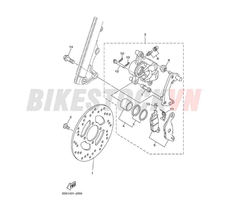 FRONT BRAKE CALIPER