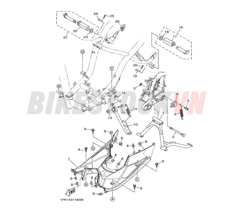 STAND & FOOTREST (1PN7/8)