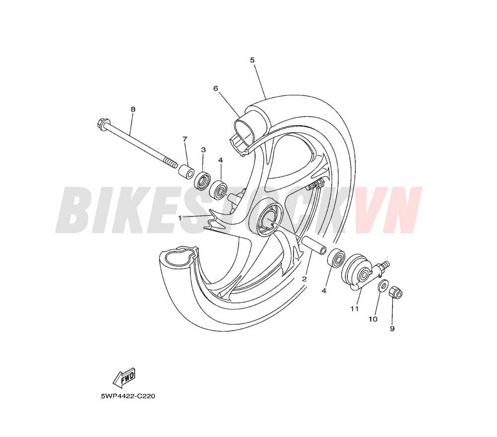 FRONT WHEEL FOR CAST WHEEL (33S2)