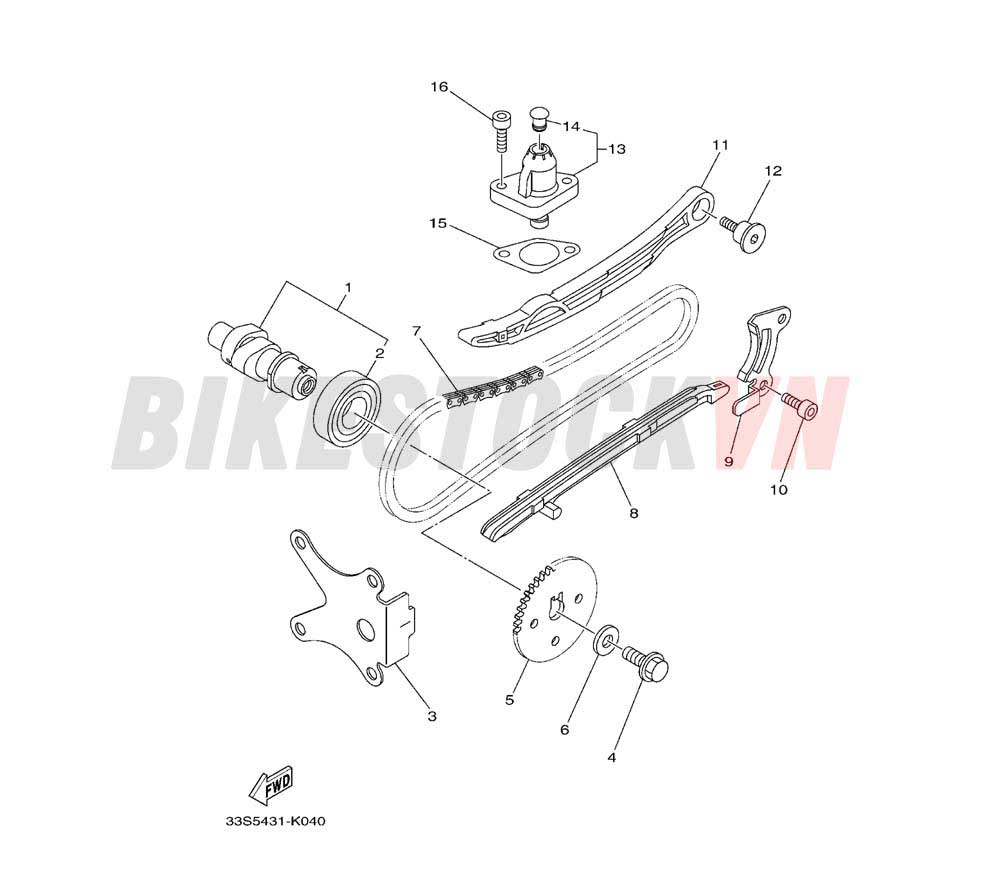 CAMSHAFT & CHAIN (33S9/A/B/C)