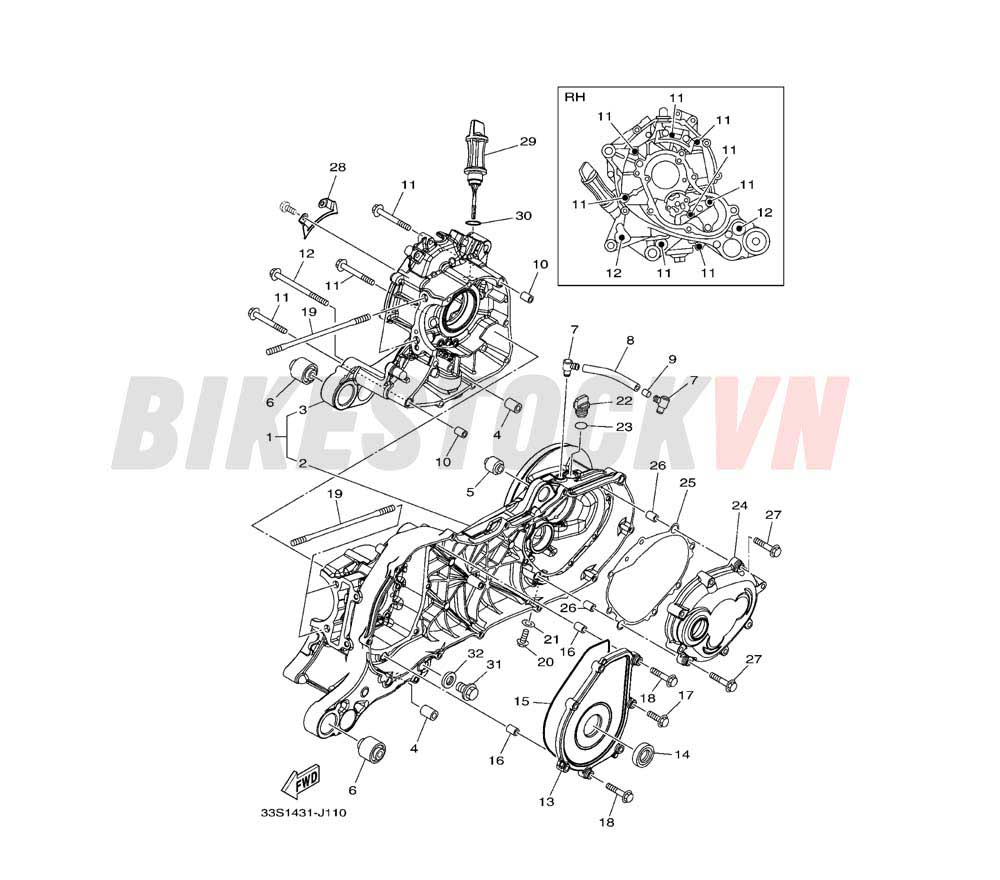 CRANKCASE (33S5/6/7/8)