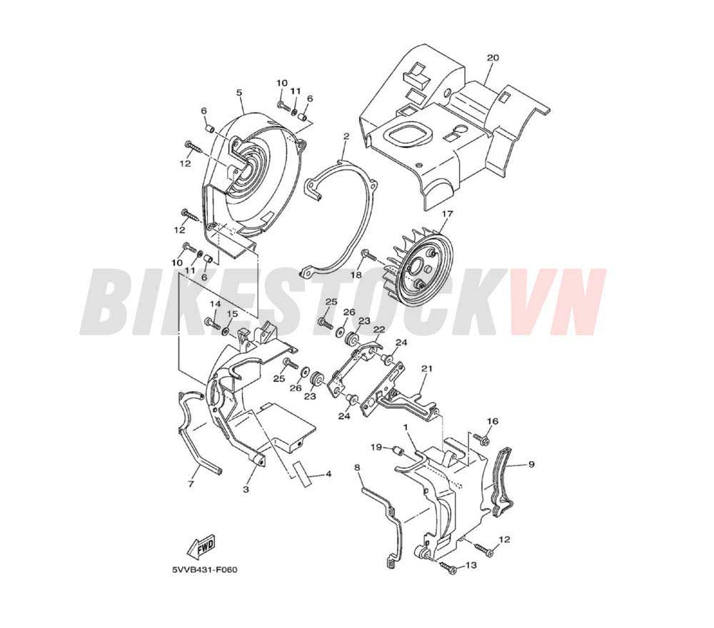 AIR SHROUD & FAN(5VVD/5WR7)