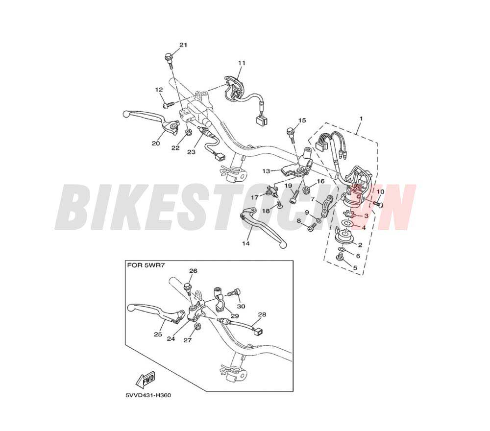 HANDLE SWITCH & LEVER(5VVD)