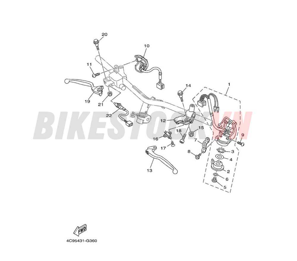 HANDLE SWITCH & LEVER (4C95/96)