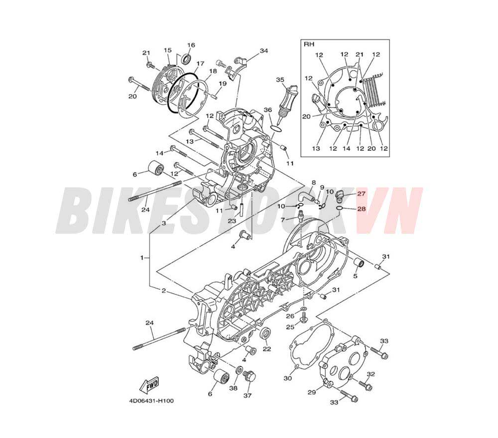 CRANKCASE (4C97/8/A)